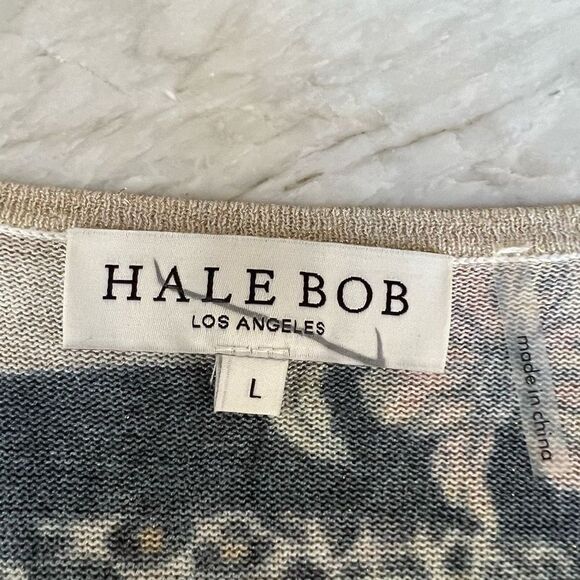 Hale Bob V-Neck Sweater - Black and Green Floral - Picture 4 of 7